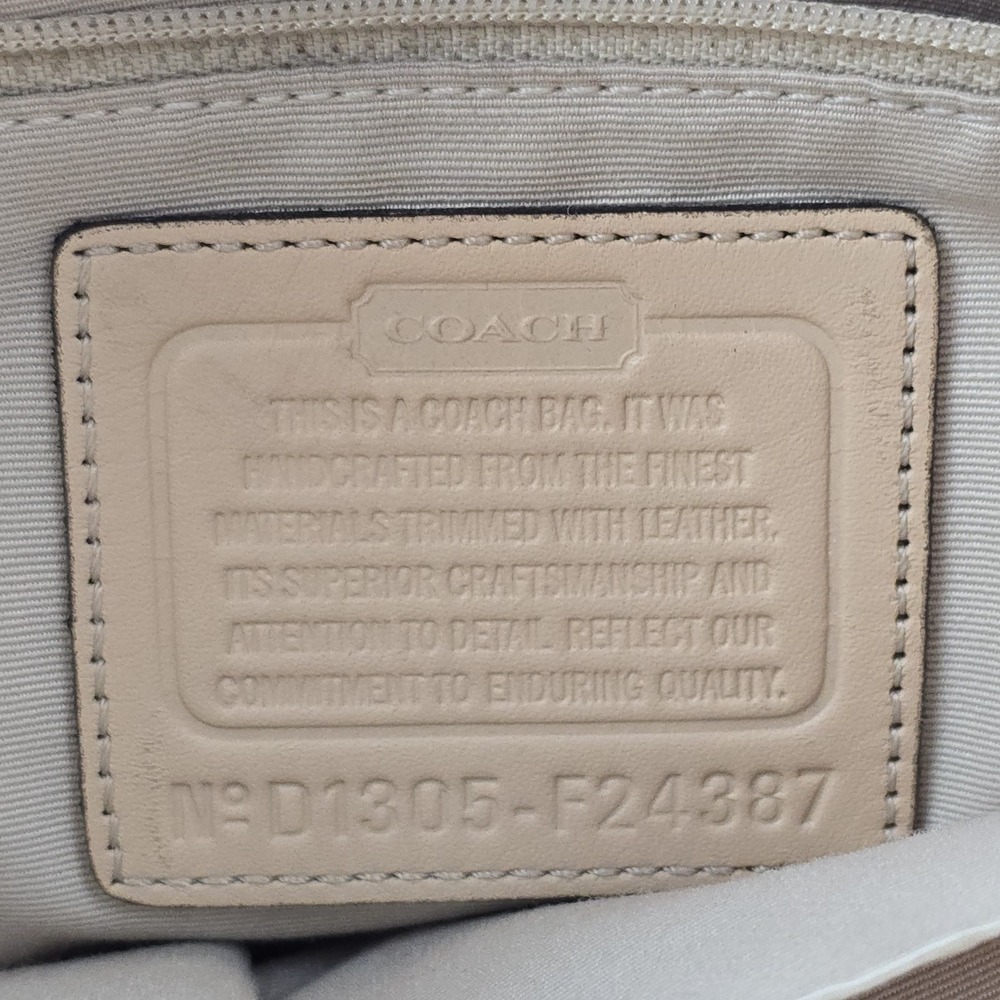 Coach Peyton Brown‎ Tattersall Plaid Crossbody Shoulder Bag F24387 - Picture 6 of 10